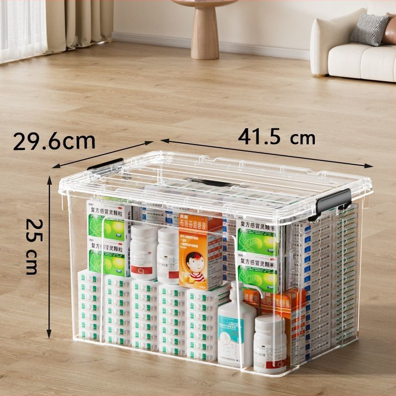 Prozirni plastični spremnik za pohranu od polipropilena za odjeću, bez poklopca, vodootporan, kapacitet 0–5 L