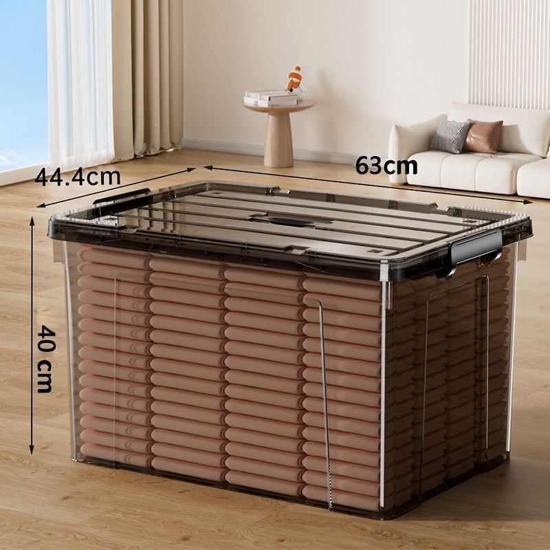 Prozirni plastični spremnik za pohranu od polipropilena za odjeću, bez poklopca, vodootporan, kapacitet 0–5 L