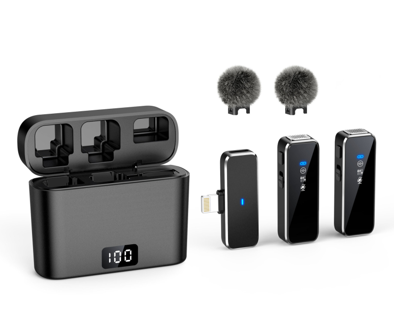 N3 Lavalier μικρόφωνο για ζωντανές μεταδόσεις με εξωτερική κάρτα ήχου | εύρος συχνοτήτων 20Hz-20kHz | SNR ≥70dB | αυτονομία μπαταρίας 6–8h