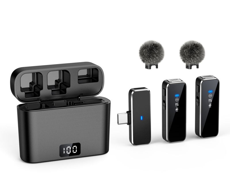 N3 Lavalier μικρόφωνο για ζωντανές μεταδόσεις με εξωτερική κάρτα ήχου | εύρος συχνοτήτων 20Hz-20kHz | SNR ≥70dB | αυτονομία μπαταρίας 6–8h