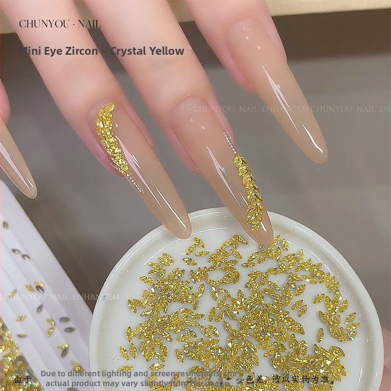 Nakit za nokte od cirkonija: Marquise oblik, obrazac kapljice vode, mini višebojni cirkoni