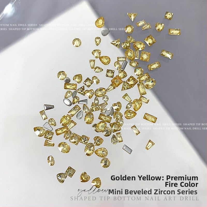 Nakit za nokte od cirkonija: Marquise oblik, obrazac kapljice vode, mini višebojni cirkoni