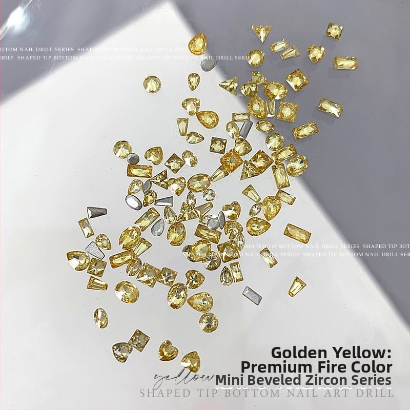 Nakit za nokte od cirkonija: Marquise oblik, obrazac kapljice vode, mini višebojni cirkoni