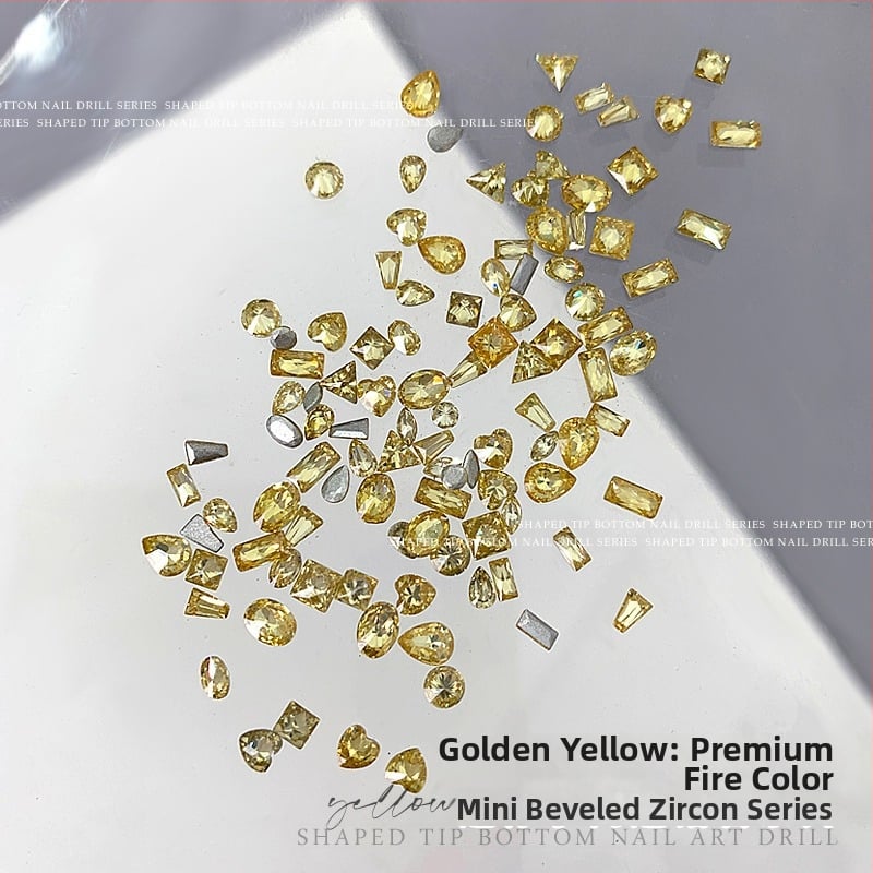 Nakit za nokte od cirkonija: Marquise oblik, obrazac kapljice vode, mini višebojni cirkoni