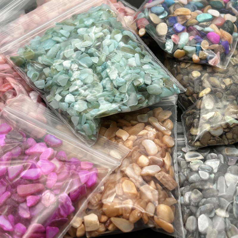 Komadi za nokte od školjaka – prirodna abalonska školjka, biserni materijal, serija Shell, uzorak 18969844106, Snow Glow