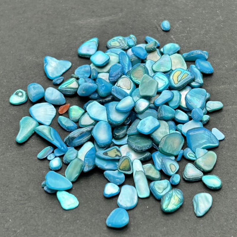 Komadi za nokte od školjaka – prirodna abalonska školjka, biserni materijal, serija Shell, uzorak 18969844106, Snow Glow