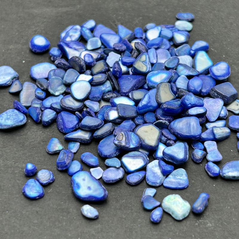 Komadi za nokte od školjaka – prirodna abalonska školjka, biserni materijal, serija Shell, uzorak 18969844106, Snow Glow