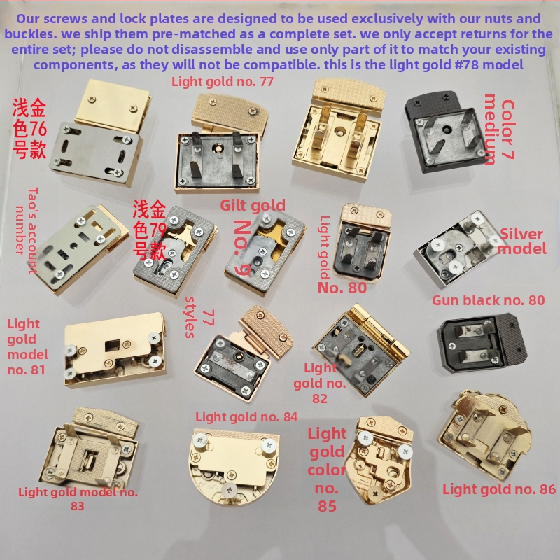 Μεταλλικό κλείσιμο τύπου κουτί για τσάντες – ορθογώνιο σώμα, μοτίβο ημι-κύκλου, κλείσιμο με ένα και δύο κουμπιά και κρυστάλλινες διακοσμήσεις; αξεσουάρ αποσκευών ανθεκτικό στη φθορά, άνοιξη 2024.