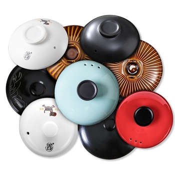 Keramički emajlirani poklop za posude 2,1–3 L, kompatibilan s univerzalnim štednjakom, non-stick površina, pogodan za juhe i glinene lonce