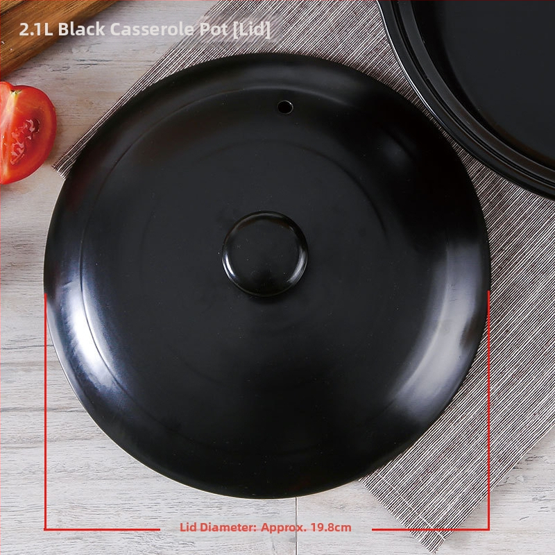 Smaltovaný keramický veko na hrniec 2,1–3 L, kompatibilný so všetkými platňami, protiprilepený povrch, vhodný pre polievkové hrnce a hlinené hrnce