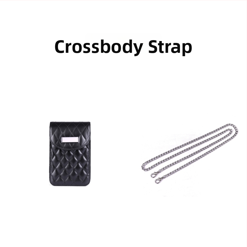 Krosbody torba za rame s lancem, kvilti uzorak, PU materijal, zatvaranje na zip, laminirani unutarnji džep