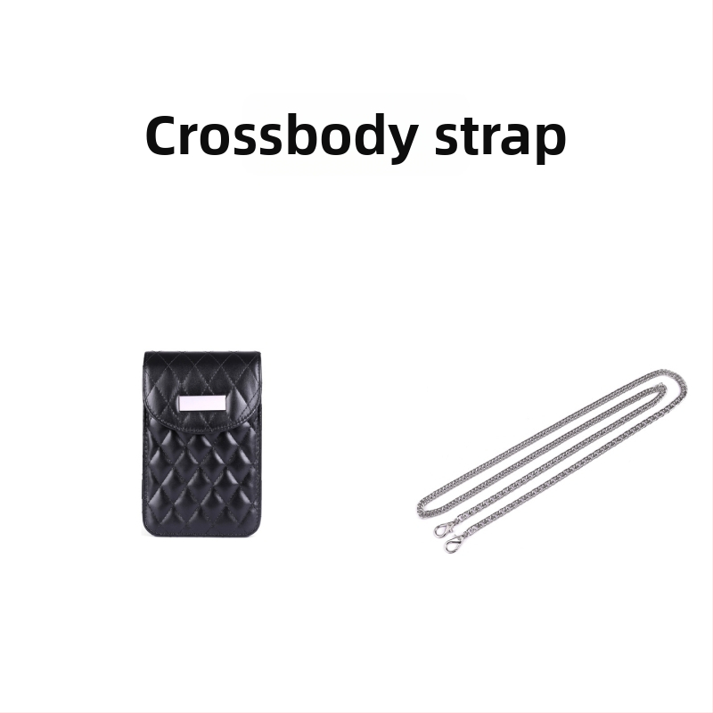 Krosbody torba za rame s lancem, kvilti uzorak, PU materijal, zatvaranje na zip, laminirani unutarnji džep