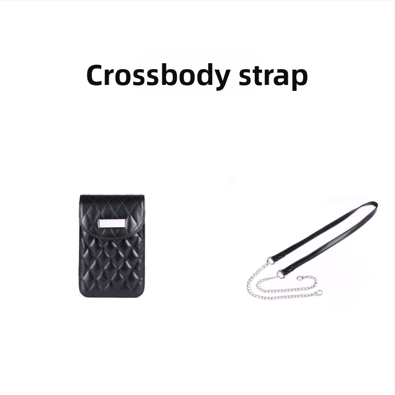 Krosbody torba za rame s lancem, kvilti uzorak, PU materijal, zatvaranje na zip, laminirani unutarnji džep