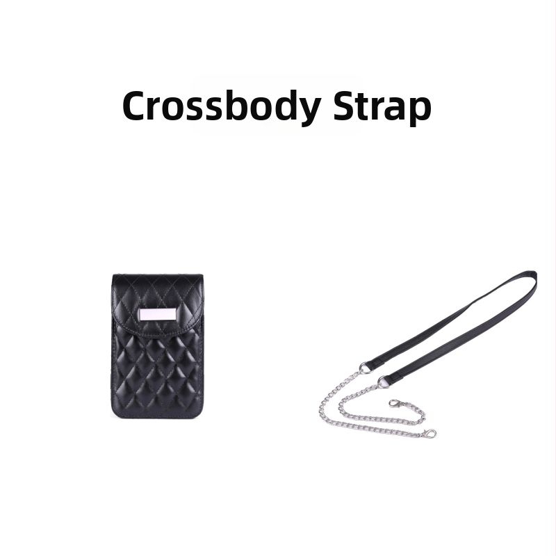 Krosbody torba za rame s lancem, kvilti uzorak, PU materijal, zatvaranje na zip, laminirani unutarnji džep