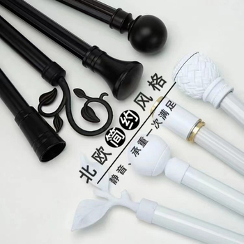 Držač zavjese šipke s debelim dizajnom za Nordic-Roman šipku | Materijal: cinkova legura | Moderni minimalistički stil | Kompatibilan s jednostrukom ili dvostrukom šipkom | Bočni gornji montažni nosač