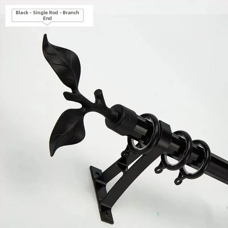 Držač zavjese šipke s debelim dizajnom za Nordic-Roman šipku | Materijal: cinkova legura | Moderni minimalistički stil | Kompatibilan s jednostrukom ili dvostrukom šipkom | Bočni gornji montažni nosač