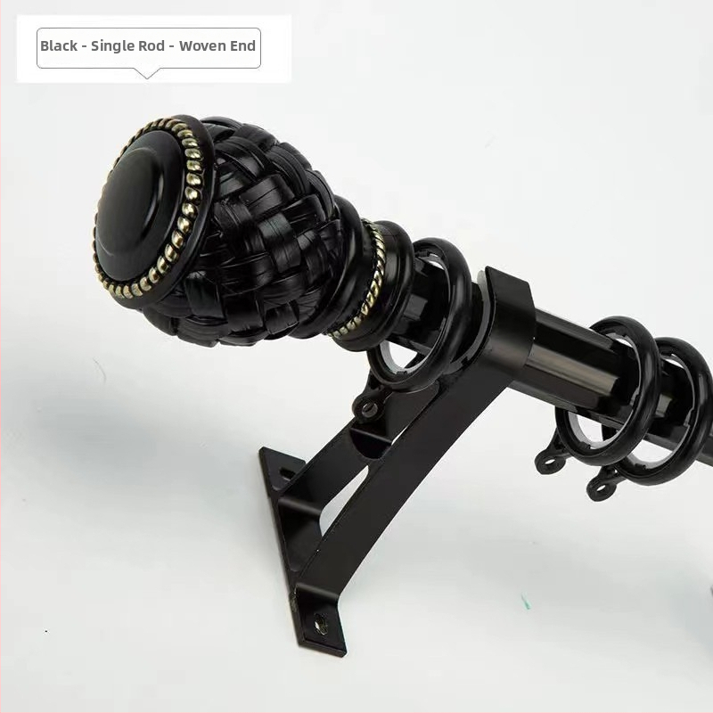 Držač zavjese šipke s debelim dizajnom za Nordic-Roman šipku | Materijal: cinkova legura | Moderni minimalistički stil | Kompatibilan s jednostrukom ili dvostrukom šipkom | Bočni gornji montažni nosač