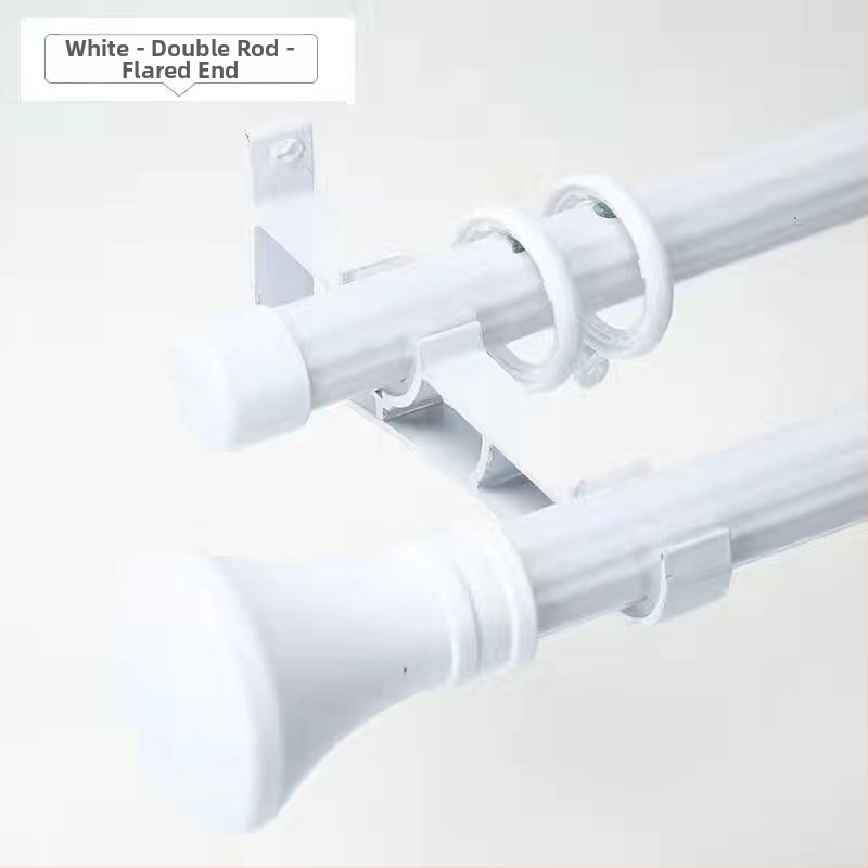 Držač zavjese šipke s debelim dizajnom za Nordic-Roman šipku | Materijal: cinkova legura | Moderni minimalistički stil | Kompatibilan s jednostrukom ili dvostrukom šipkom | Bočni gornji montažni nosač