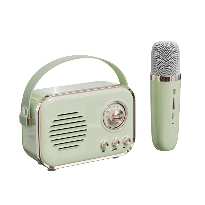 C20Plus Mikrofonski Bluetooth zvučnik za karaoke – Ugrađena baterija 1000–1200mAh, Bluetooth 5.1, 8W, raspon frekvencija 100Hz–20kHz, doseg 10m