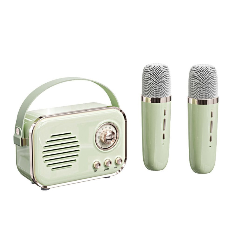 C20Plus Mikrofonski Bluetooth zvučnik za karaoke – Ugrađena baterija 1000–1200mAh, Bluetooth 5.1, 8W, raspon frekvencija 100Hz–20kHz, doseg 10m