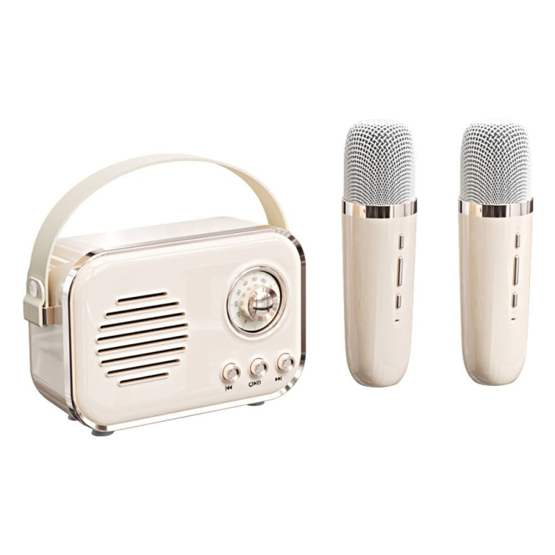 C20Plus Mikrofonski Bluetooth zvučnik za karaoke – Ugrađena baterija 1000–1200mAh, Bluetooth 5.1, 8W, raspon frekvencija 100Hz–20kHz, doseg 10m