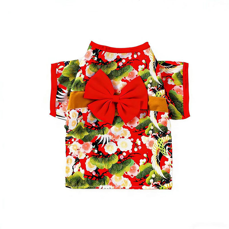 Kimono-stil suknja za mačke i male pse, poliester, za sve sezone