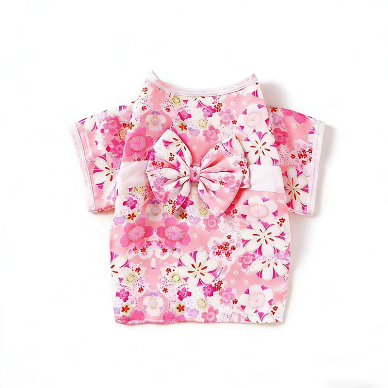 Kimono-stil suknja za mačke i male pse, poliester, za sve sezone