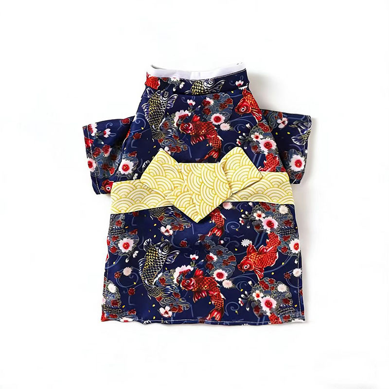 Kimono-stil suknja za mačke i male pse, poliester, za sve sezone