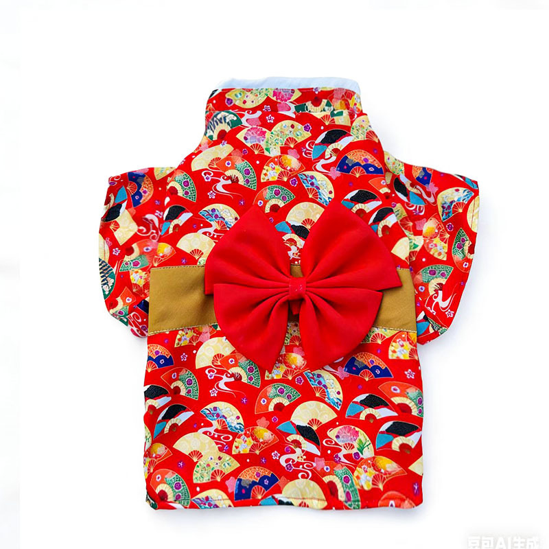 Kimono-stil suknja za mačke i male pse, poliester, za sve sezone