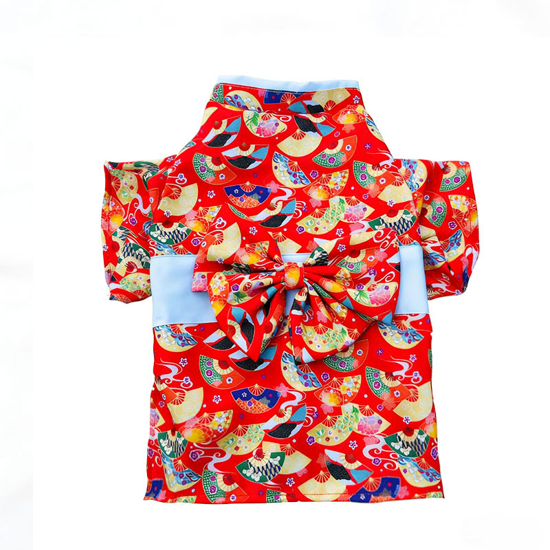 Kimono-stil suknja za mačke i male pse, poliester, za sve sezone