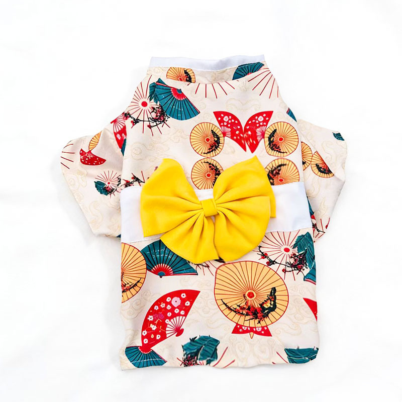 Kimono-stil suknja za mačke i male pse, poliester, za sve sezone