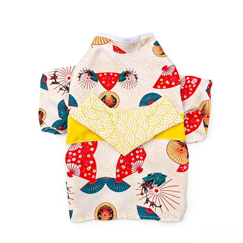 Kimono-stil suknja za mačke i male pse, poliester, za sve sezone