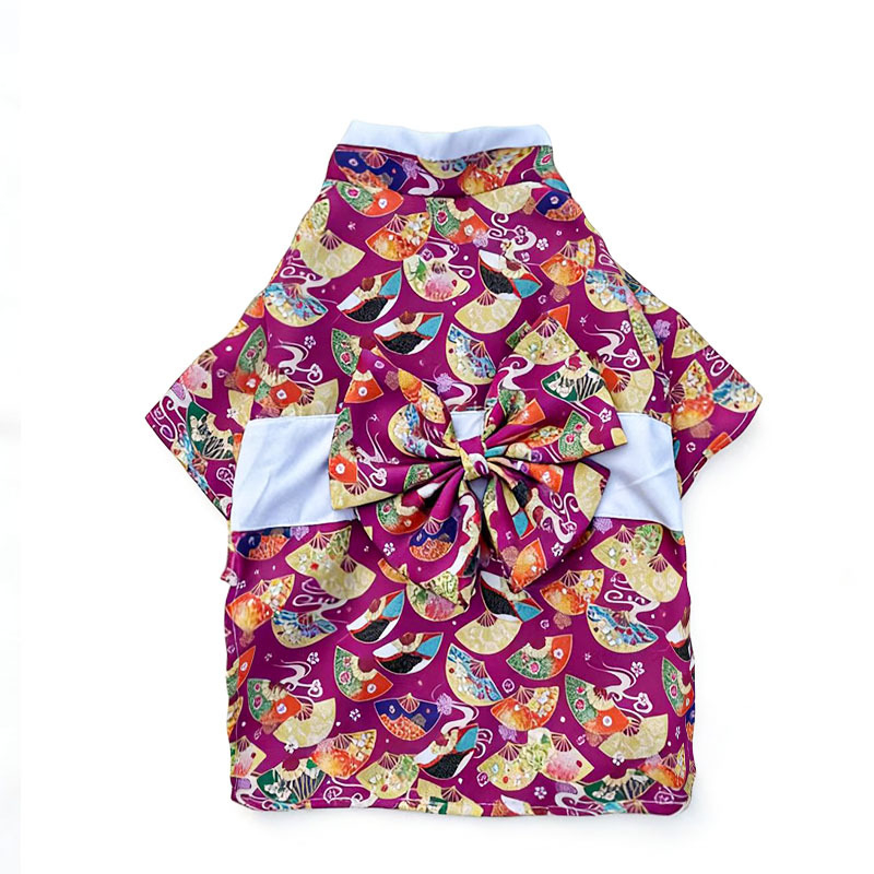 Kimono-stil suknja za mačke i male pse, poliester, za sve sezone