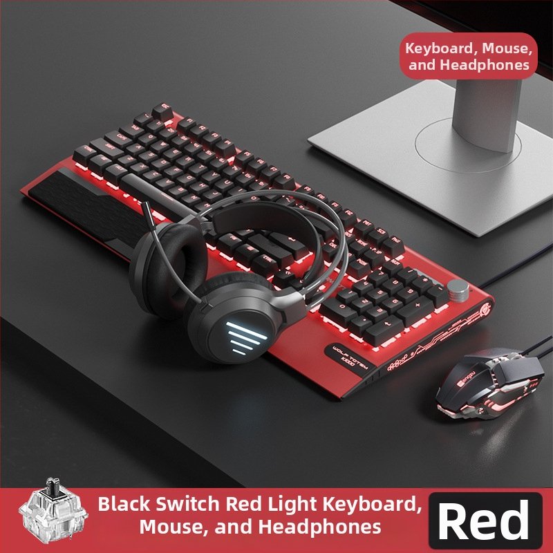 Tastatură mecanică K1000, 104 taste, conectare prin cablu, iluminare RGB, corp metalic, cablu de 1,5 m.