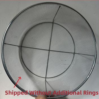 Sitko na múku, hrubo posilnené kruhové kovové sito, domáce použitie