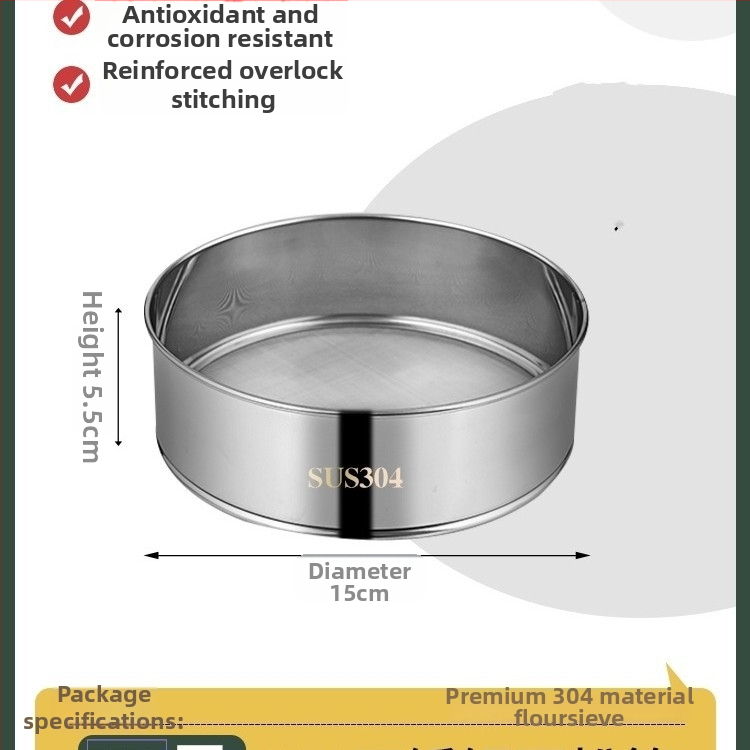 Sitko na múku z 304 nerezovej ocele s ultrajemnou sieťkou 40/60 na pečenie