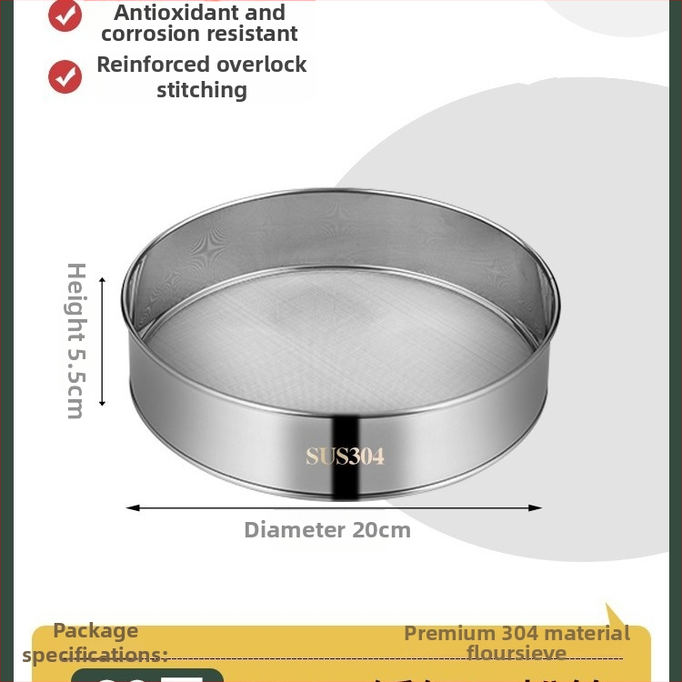 Sitko na múku z 304 nerezovej ocele s ultrajemnou sieťkou 40/60 na pečenie