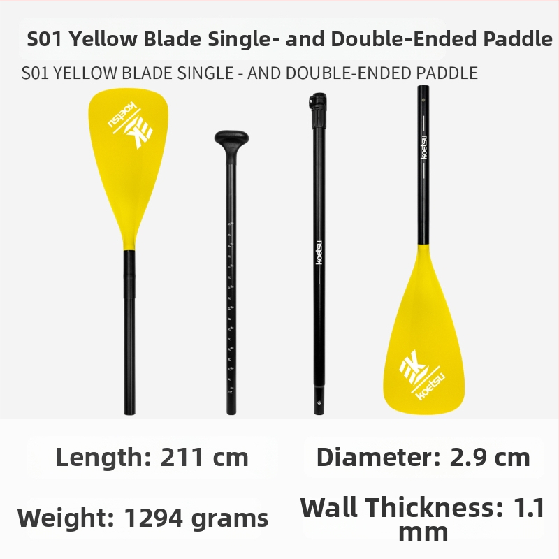 Koetsu φουσκωτή σανίδα SUP με κουπί καγιάκ — ανθρακονήματα + υαλοβάμβακας ίνες, καθολική χρήση, σανίδα σερφ