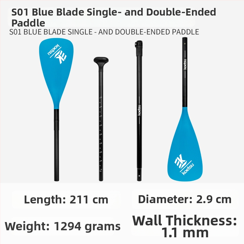 Koetsu φουσκωτή σανίδα SUP με κουπί καγιάκ — ανθρακονήματα + υαλοβάμβακας ίνες, καθολική χρήση, σανίδα σερφ