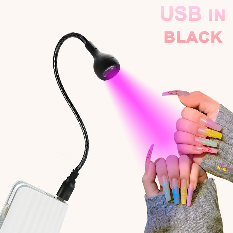 Lampa za nokte s fleksibilnim vratilom, USB UV sušenje LED lampa