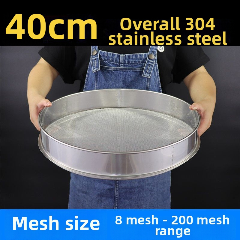 Sitko na múku z nerezovej ocele 304 s jemnou sieťou, vhodné pre múku, ryžu, sezam a sójové mlieko