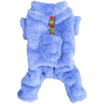 Poliesterska odjeća za kućne ljubimce za jesen/zimu, pliš, topla, casual stil, Beggar cat