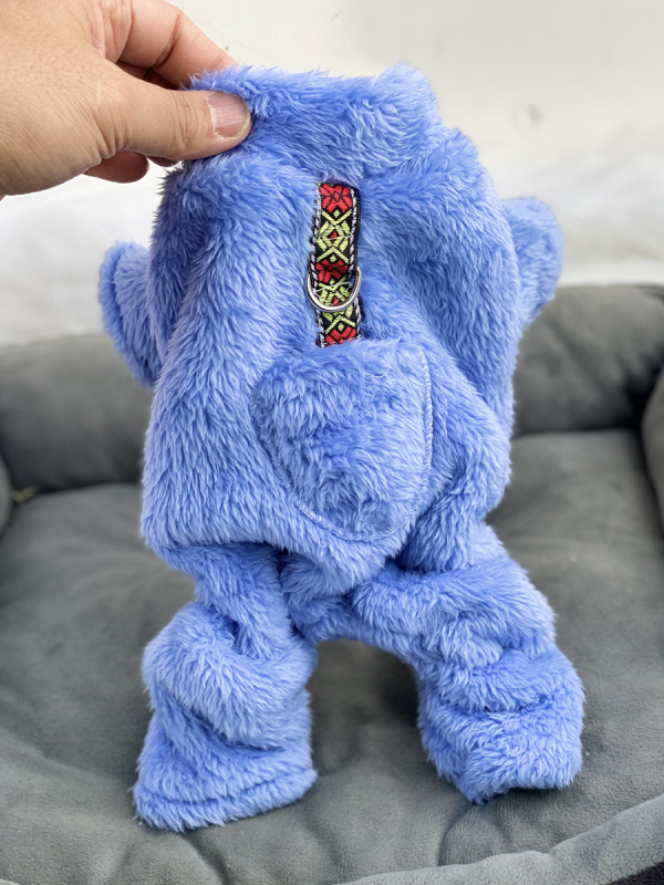 Poliesterska odjeća za kućne ljubimce za jesen/zimu, pliš, topla, casual stil, Beggar cat