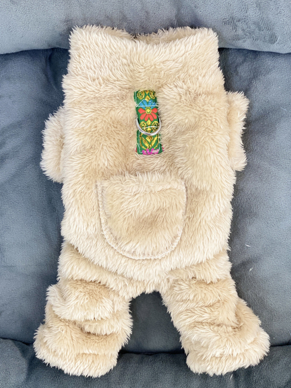 Poliesterska odjeća za kućne ljubimce za jesen/zimu, pliš, topla, casual stil, Beggar cat