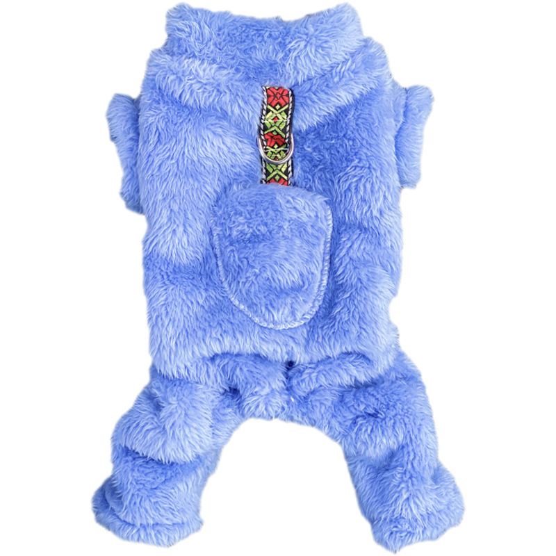 Poliesterska odjeća za kućne ljubimce za jesen/zimu, pliš, topla, casual stil, Beggar cat