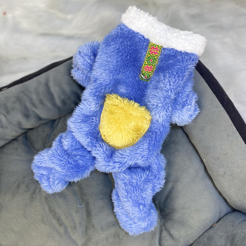 Poliesterska odjeća za kućne ljubimce za jesen/zimu, pliš, topla, casual stil, Beggar cat