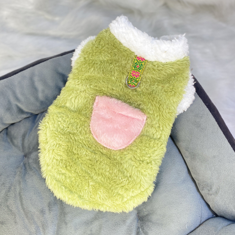 Poliesterska odjeća za kućne ljubimce za jesen/zimu, pliš, topla, casual stil, Beggar cat