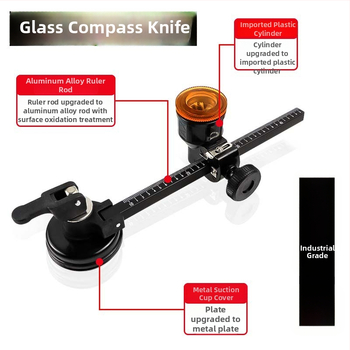 Ipari üveg körkörös nyílásvágó eszköz — körkivágó üveghez