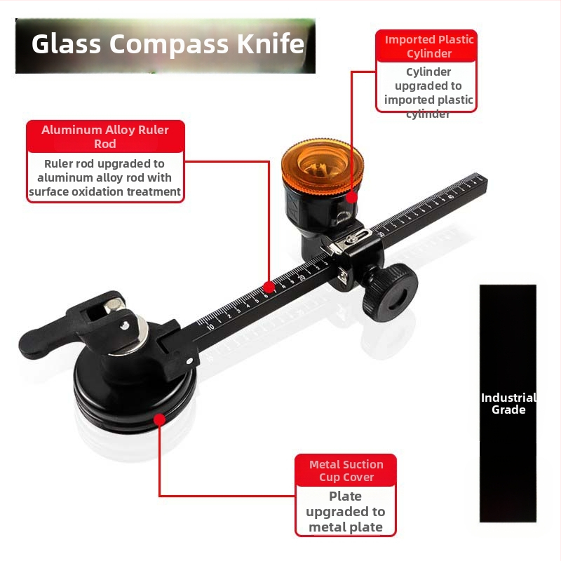 Ipari üveg körkörös nyílásvágó eszköz — körkivágó üveghez