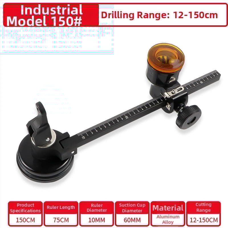 Ipari üveg körkörös nyílásvágó eszköz — körkivágó üveghez